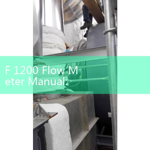 F 1200 Flow Meter Manual: Calibrating Onicon Turbine Insertion Flow Measurement Systems